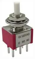 PB SW, DPDT, 1A, 120VAC/38VDC, PANEL, TH MP-PB8-BB00A2QE-1.