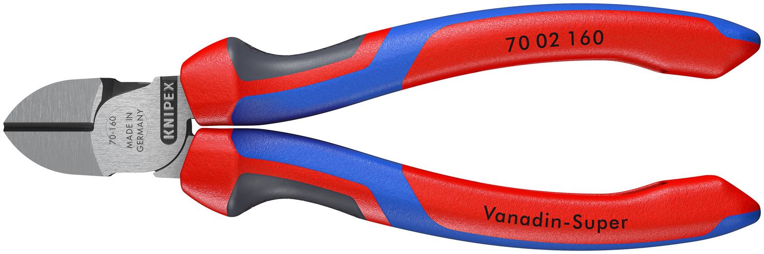 KNIPEX 70 02 160 Diagonal Cutter with comfort handles black atramentized 160 mm 70 02 160 4003773034032