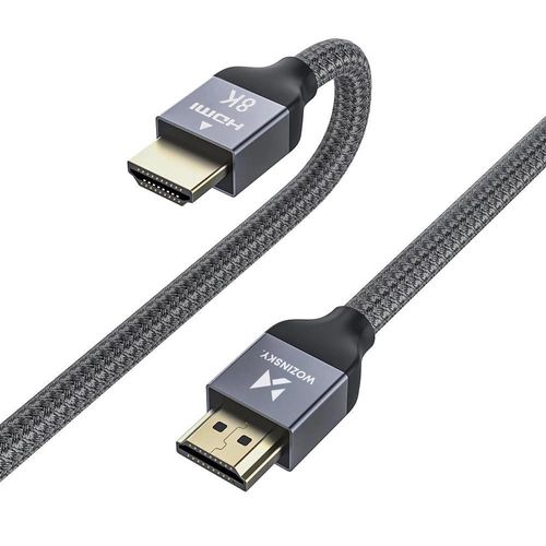 Wozinsky cable HDMI 2.1 8K 60 Hz 48 Gbps / 4K 120 Hz / 2K 144 Hz 2 m silver (WHDMI-20), Wozinsky 5907769300882 5907769300882