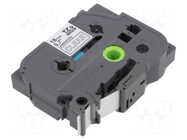 Tape; 18mm; 8m; transparent; Character colour: white BROTHER BR-TZE145