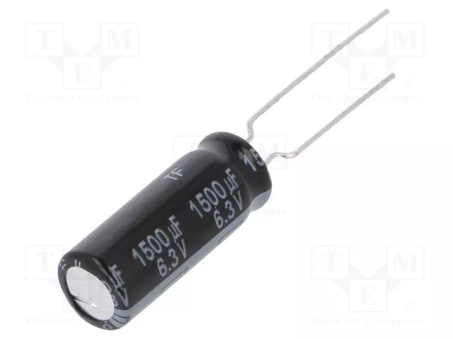 Capacitor: electrolytic; low ESR; THT; 1500uF; 10VDC; Ø8x20mm; ±20% PANASONIC EEUFR1A152LB