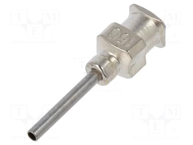 Needle: steel; L: 15mm; Size: 15; Øint: 1.4mm; stainless steel FISNAR FIS-15SS15