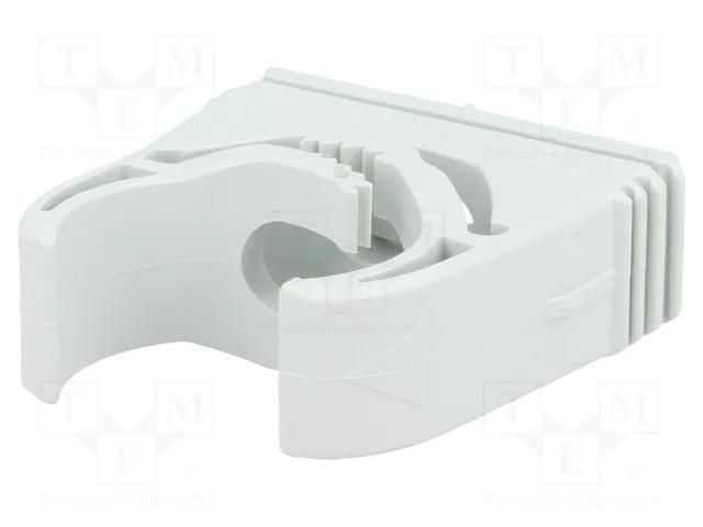 Holder; 25÷28.5mm; polyamide; light grey OBO BETTERMANN OBO-2153130