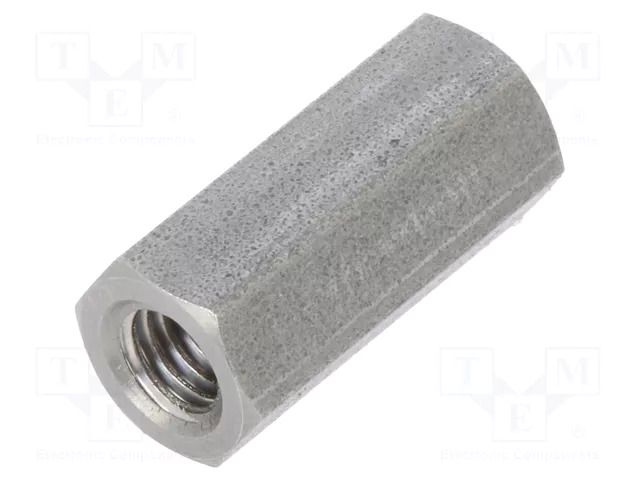 Screwed spacer sleeve; 18mm; Int.thread: M5; hexagonal DREMEC TFF-M5X18/DR148