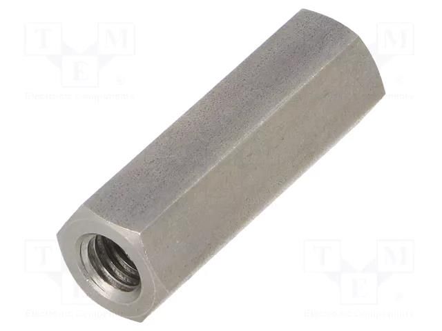 Screwed spacer sleeve; 40mm; Int.thread: M8; hexagonal DREMEC TFF-M8X40/DR1413