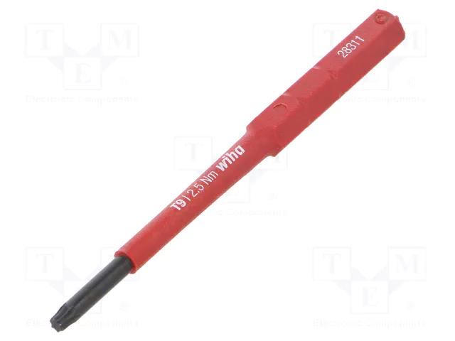 Interchangeable blade; Torx®; insulated; TX09; 75mm; max.1.3Nm WIHA WIHA.41160