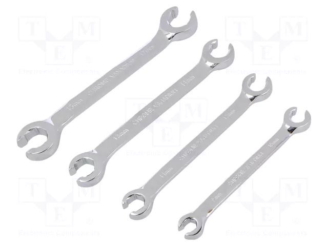 Wrench-set; for brake lines,flare nut wrench; 4pcs. YATO YT-0143
