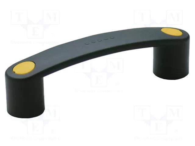 Holder; technopolymer PA; black; H: 40.5mm; L: 147mm; W: 27mm; handle ELESA+GANTER EBP.145-8-C4