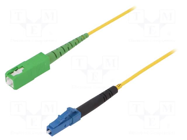 Fiber patch cord; LC/UPC,SC/APC; 3m; Optical fiber: 9/125um; Gold FIBRAIN FIBRAIN-PATCH-021