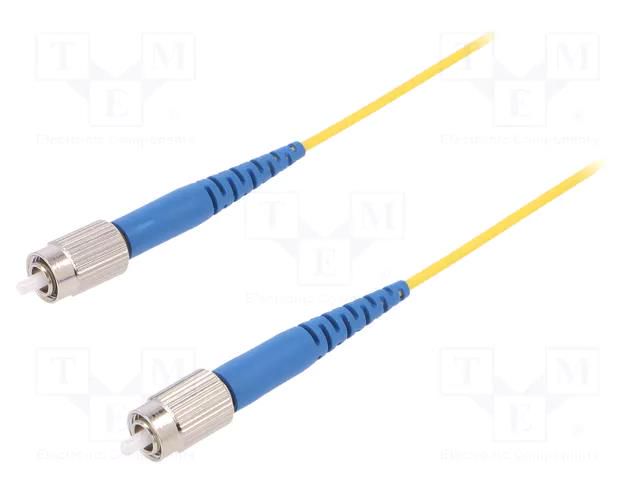 Fiber patch cord; FC/UPC,both sides; 3m; Optical fiber: 9/125um FIBRAIN FIBRAIN-PATCH-030