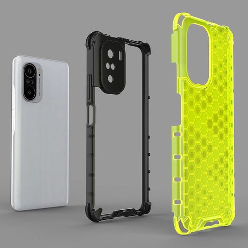 Honeycomb Case armor cover with TPU Bumper for Xiaomi Redmi K40 Pro+ / K40 Pro / K40 / Poco F3 blue, Hurtel 5907769325137 5907769325137