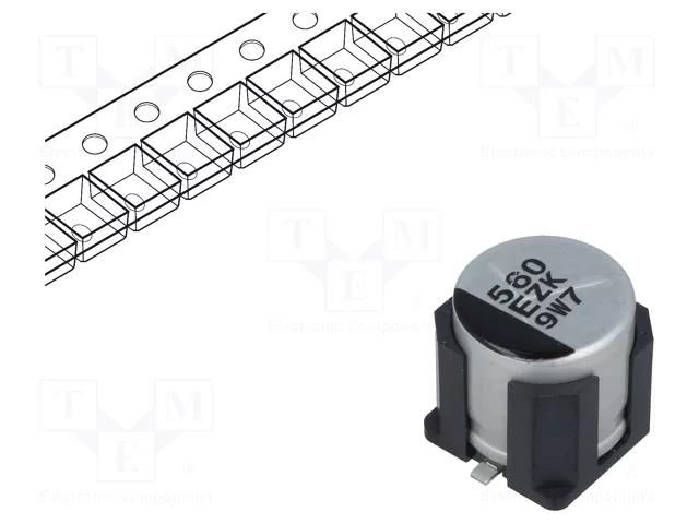 Capacitor: hybrid; 560uF; 25VDC; SMD; ESR: 20mΩ; ZKU; ±20%; 4000h PANASONIC EEHZK1E561UV