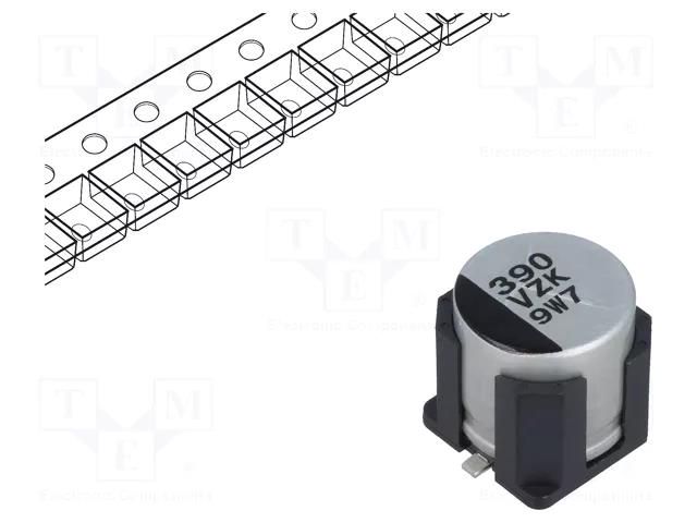 Capacitor: hybrid; 390uF; 35VDC; ESR: 20mΩ; ZKU; SMD; ±20%; -55÷125°C PANASONIC EEHZK1V391UV