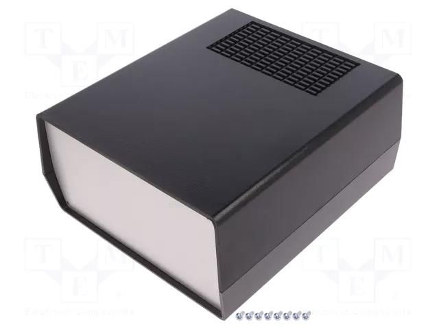 Enclosure: with panel; vented,PCB is fastened in guides; AUS TEKO AUS-23.9