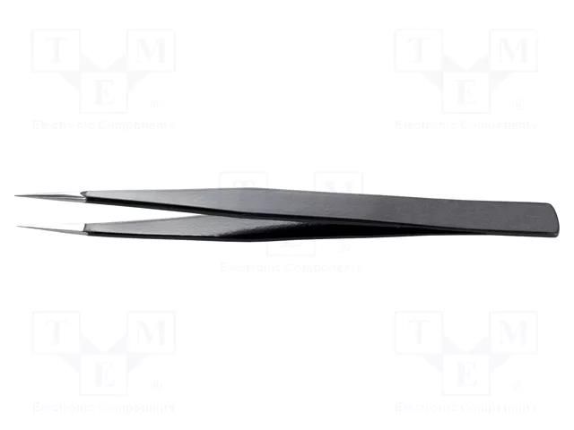 Tweezers; Blade tip shape: sharp; Tweezers len: 125mm; ESD IDEAL-TEK IDL-AA.SA.NE.B