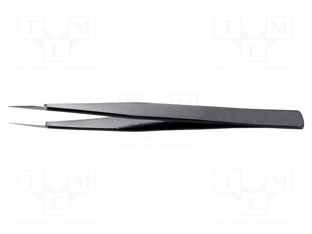 Tweezers; Blade tip shape: sharp; Tweezers len: 125mm; ESD IDEAL-TEK IDL-AA.SA.NE.B