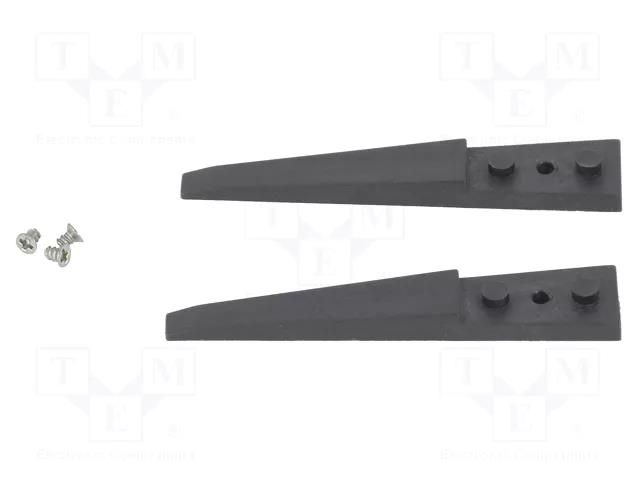 Kit of tips; Blade tip shape: flat; Tweezers len: 40mm; ESD; 2pcs. IDEAL-TEK IDL-A272CF