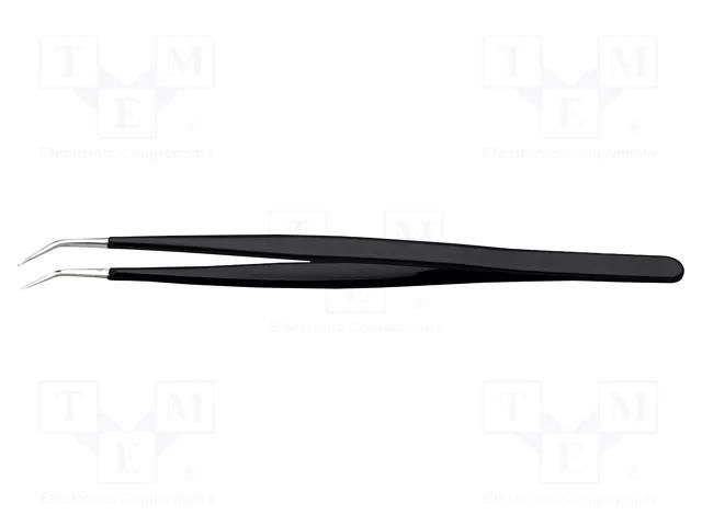 Tweezers; Blade tip shape: sharp; Tweezers len: 155mm; ESD IDEAL-TEK IDL-775.SA.NE.0