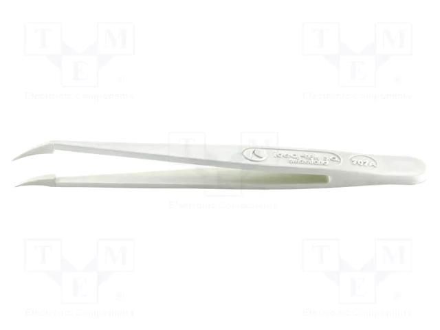 Tweezers; Blade tip shape: sharp; Tweezers len: 115mm; ESD IDEAL-TEK IDL-707A.DG