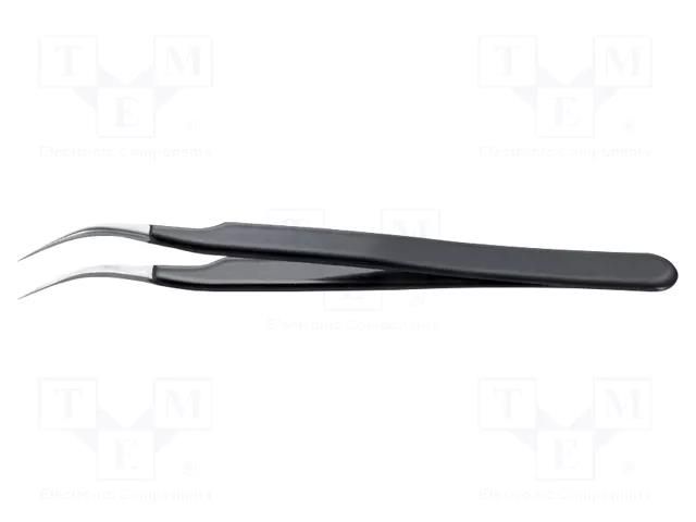 Tweezers; Blade tip shape: sharp; Tweezers len: 120mm; ESD IDEAL-TEK IDL-7.SA.NE.6