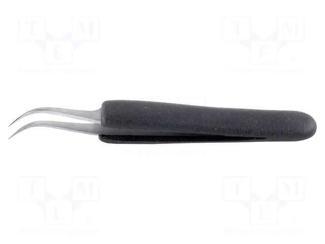 Tweezers; Blade tip shape: sharp; Tweezers len: 120mm; ESD IDEAL-TEK IDL-7.SA.DN.6