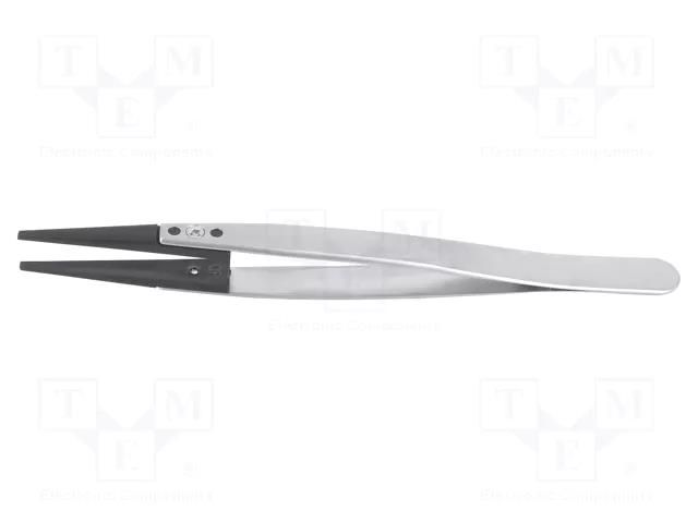 Tweezers; replaceable tips; Blade tip shape: flat; ESD IDEAL-TEK IDL-279CFR.SA.1