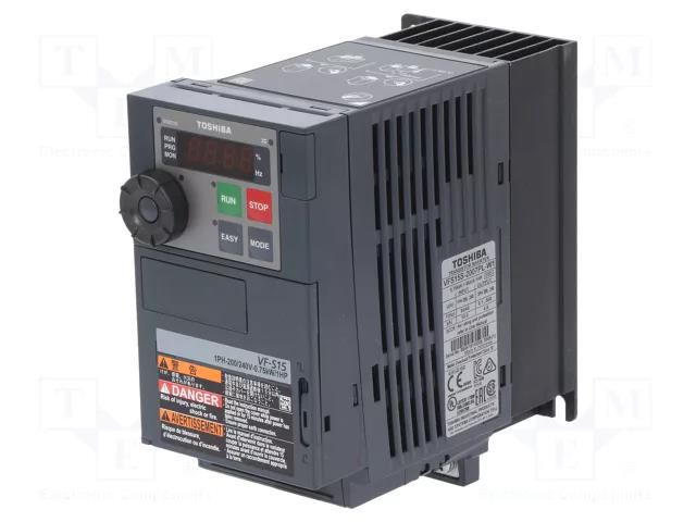 Vector inverter; Max motor power: 0.75kW; Usup: 200÷230VAC; VFS15 TOSHIBA VFS15S-2007PL-W