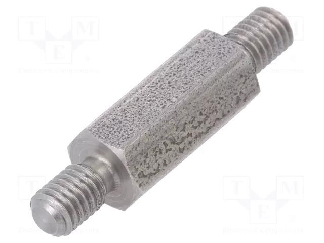 Screwed spacer sleeve; 18mm; Ext.thread: M5; hexagonal DREMEC TMM-M5X18/DR448