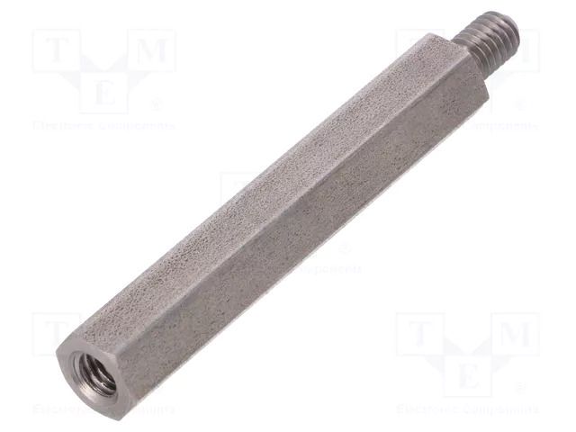 Screwed spacer sleeve; 60mm; Int.thread: M6; Ext.thread: M6 DREMEC TFM-M6X60/DR249
