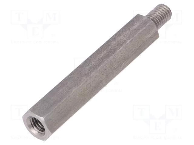 Screwed spacer sleeve; 70mm; Int.thread: M8; Ext.thread: M8 DREMEC TFM-M8X70/DR2413