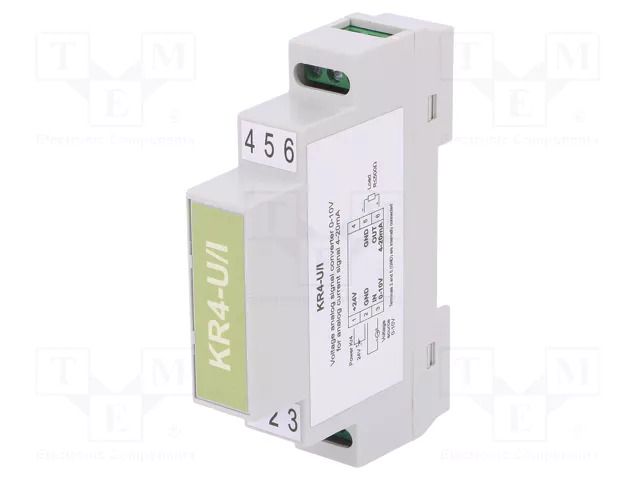Converter: analog signals; for DIN rail mounting; 0÷10V; 24VDC DAGON KR4-U/I