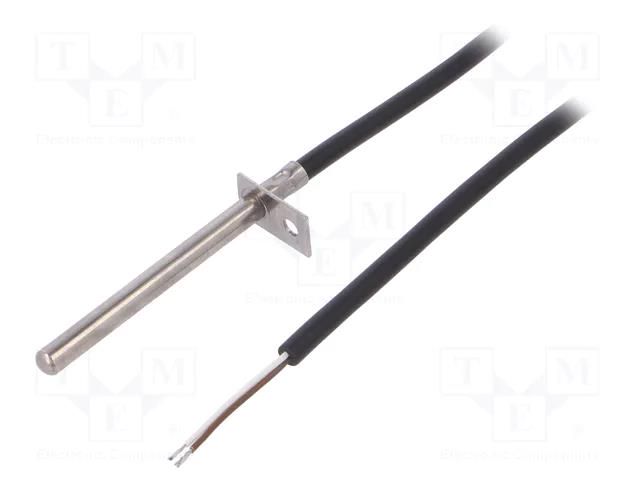 Sensor: temperature; Pt100; 100Ω; cl.B; Body dim: Ø6x73mm TEWA TEMPERATURE SENSORS TT4PT100BT105OM55