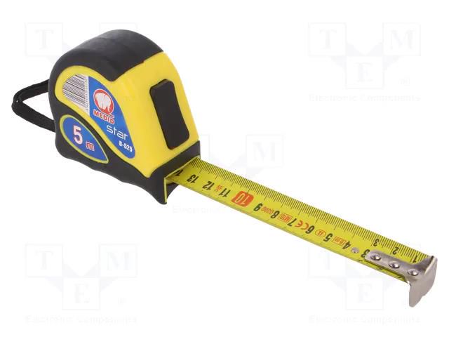 Measuring tape; L: 5m; Width: 25mm; ABS,elastolan; measure MEDID MED.B525
