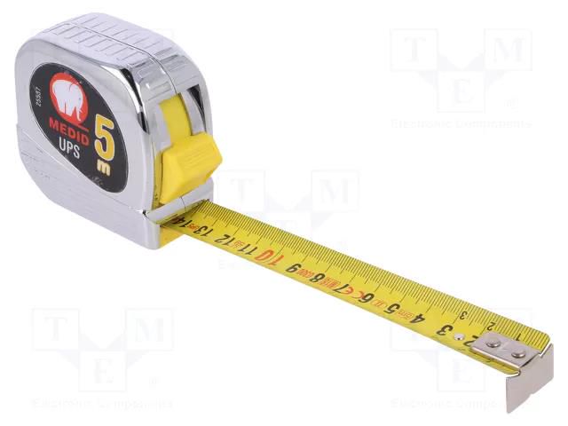 Measuring tape; L: 5m; Width: 25mm; measure MEDID MED.25537