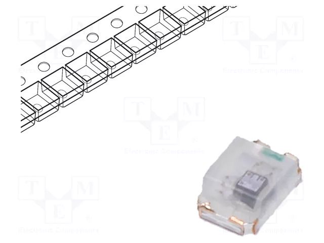 LED; blue; blinking; 30÷70mcd; 120°; 3÷4VDC; 20mA; 2x1.25x0.8mm OPTOSUPPLY OSBS0805C1E-B