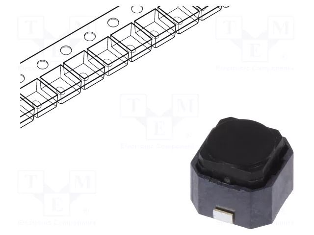 Microswitch TACT; SPST; Pos: 2; 0.05A/16VDC; SMT; 1.6N; 6x5.9x5mm ALPS SKPMAME010