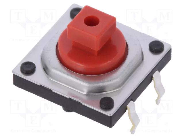 Microswitch TACT; SPST; Pos: 2; 0.05A/12VDC; THT; 2.6N; 12x12x4.3mm ALPS SKQEACA010
