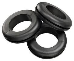 GROMMET, OPEN, 0.75", BLK, PVC 774136