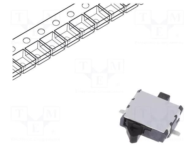 Switch: detecting; Pos: 2; SPST; 0.05A/20VDC; Leads: for PCB; SMT ALPS SPVT110102