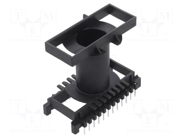 Coil former: with pins; plastic; THT; H: 39.1mm; X1: 55.88mm; 2x12 WEISSER WE-3757