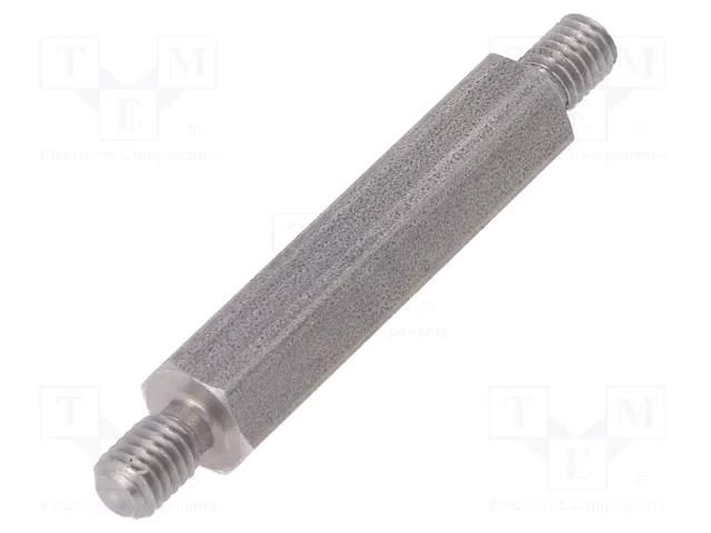 Screwed spacer sleeve; 35mm; Ext.thread: M5; hexagonal DREMEC TMM-M5X35/DR448