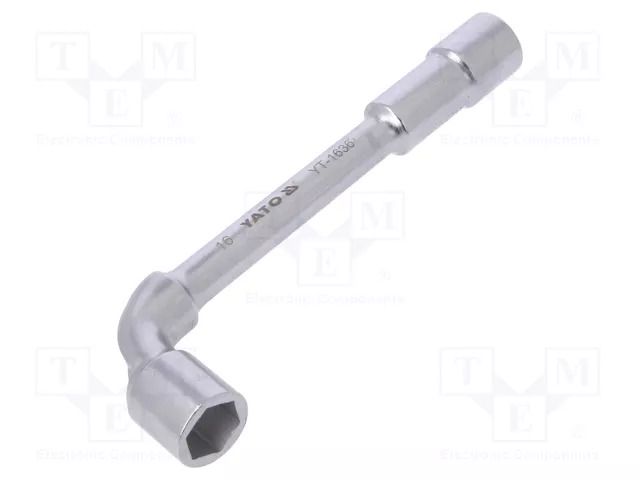 Wrench: socket spanner; L-type; HEX 16mm; Chrom-vanadium steel YATO YT-1636