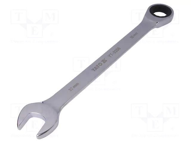 Wrench: combination spanner; rattle; 32mm; Chrom-vanadium steel YATO YT-0206