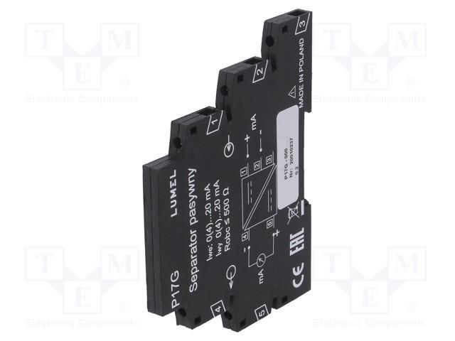 Converter: signal separator; for DIN rail mounting; -20÷65°C LUMEL P17G-000