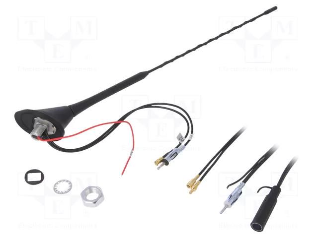 Antenna; car top,automotive; 0.41m; 25dBi; AM,DAB,FM; universal PER.PIC. A00022.C
