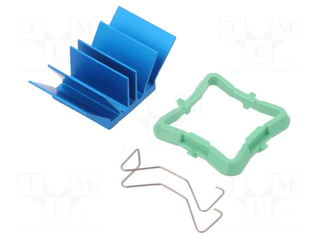Heatsink: extruded; grilled; BGA; blue; L: 19mm; W: 19mm; H: 12.5mm Advanced Thermal Solutions ATS-50190G-C1-R0