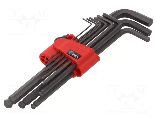 Wrench-set; Hex Plus key; 9pcs. WERA WERA.05073596001
