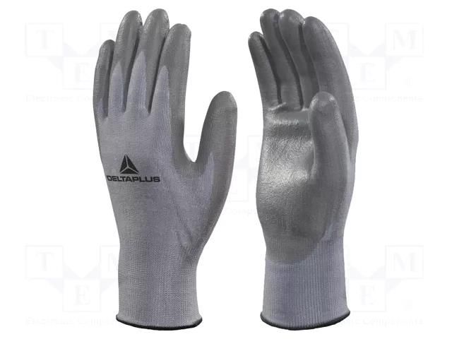 Protective gloves; Size: 11; grey; DELTAnocut®,polyurethane DELTA PLUS DEL-VECUT32GR11