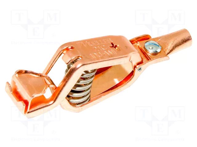 Crocodile clip; 100A; Grip capac: max.27mm; Overall len: 109mm MUELLER ELECTRIC BU-21MPS