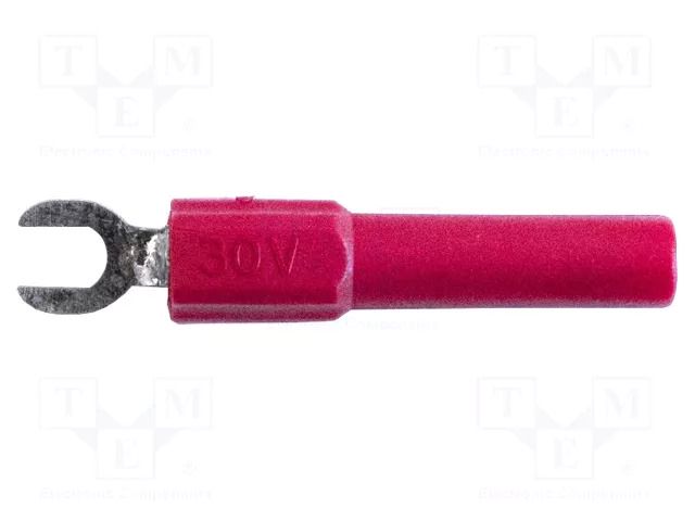 Connector: fork terminals; banana 4mm plug,fork terminal; 60VDC MUELLER ELECTRIC BU-30211A-2